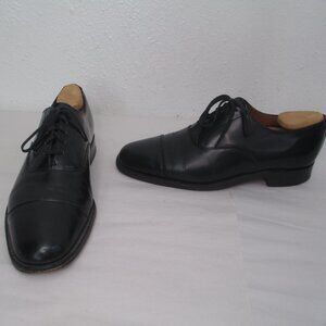 Grenson Nobles Black Cap Toe Oxfords UK 8 EF US 8.5 Leather Model 6202/01
